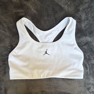 Jordan White Sports Bra